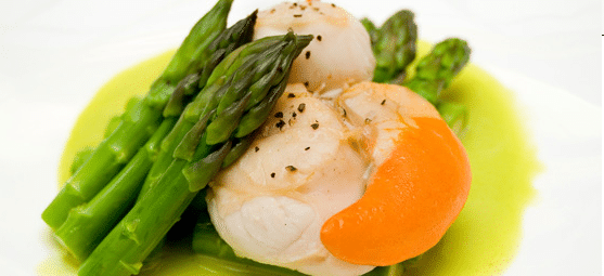 asparagi e capesante